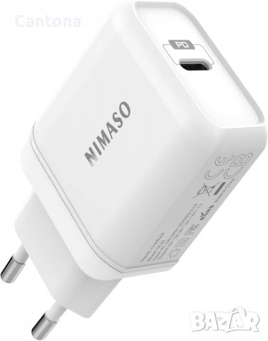 NIMASO USB C, PD 3.0 18 W бързо зарядно устройство