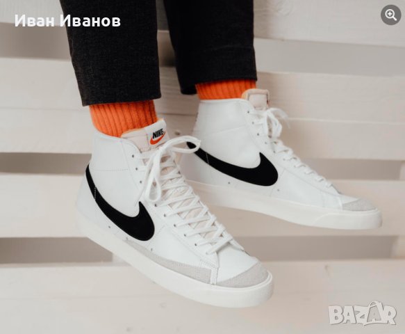 кецове/ маратонки  NIKE BLAZER MID '77 OG QS  номер 42-42,5, снимка 5 - Маратонки - 40727353