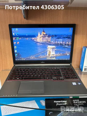 Лаптоп Fujitsu Lifebook E756 i5, 8GB, 256SDD, снимка 1 - Лаптопи за работа - 48624582