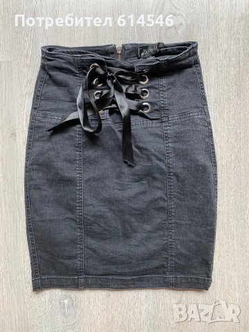 New Yorker Дънкова пола с връзки, снимка 6 - Поли - 37704032