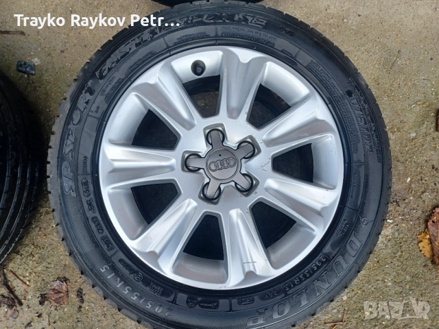 Оригинални джанти Ауди А1 А3 5x100 15 цола, снимка 2 - Гуми и джанти - 52366726