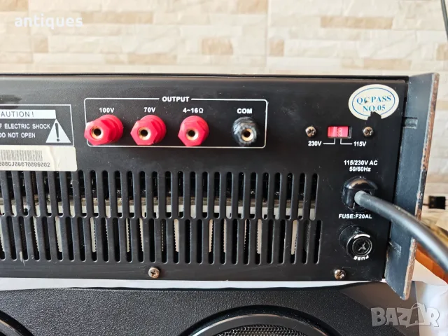 Усилвател за рак - едноканален 500W - с линия за 100V и 70V - PIP Audio AA-1500, снимка 7 - Ресийвъри, усилватели, смесителни пултове - 55897703