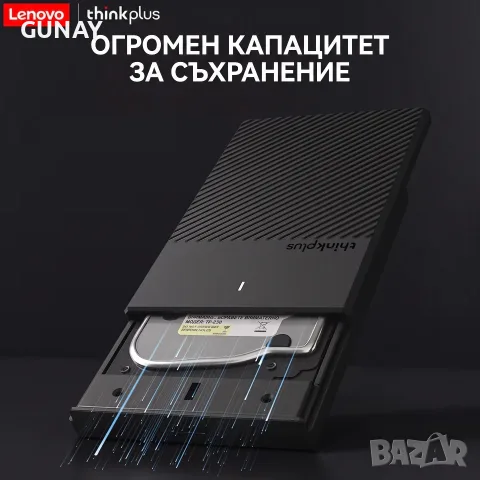 LENOVO K01A 1TB Външен Хард Диск External HDD 1000GB USB 3.0 Преносима Памет Лаптоп PC Твърд, снимка 10 - Външни хард дискове - 55945737