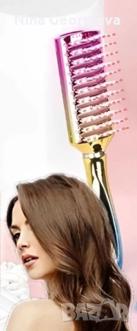 Четка за всякакъв вид коса - безболезнено разресване, снимка 2 - Аксесоари за коса - 52483575