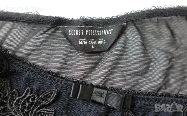 Secret Possessions XL дамски бикини тюл и сатен, снимка 5 - Бельо - 49215466