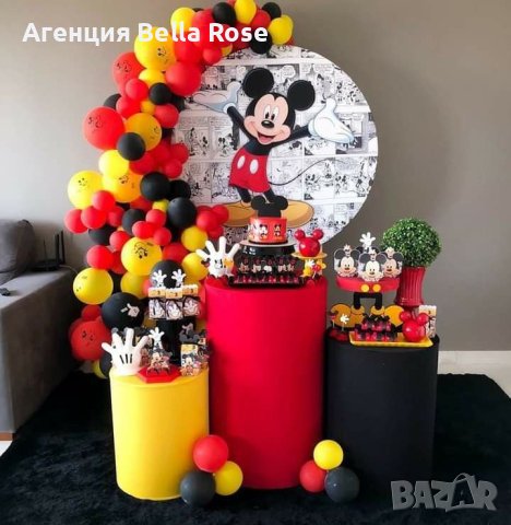 Украса за детски Рожден ден Барби Мини Маус Мики Соник 