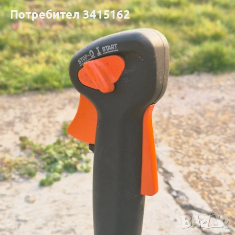 STIHL FS 87 моторна коса / тример – с колан, нож и корда, снимка 5 - Моторни триони/резачки - 53851078