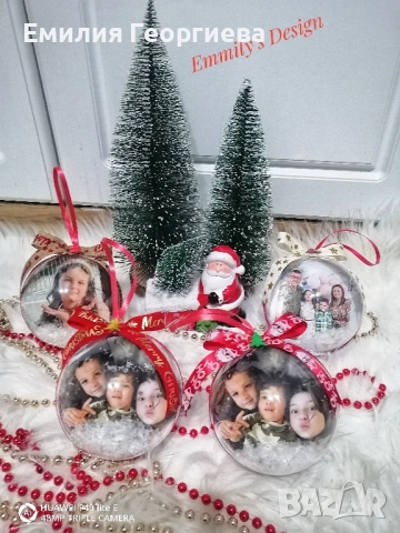 Коледни топки със снимки на най- ниски цени , снимка 13 - Други - 52591514