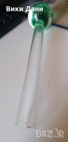 зелени балони ваза Морано стъкло, снимка 5 - Вази - 30491748