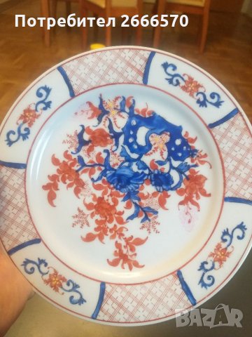 Стара японска порцеланова чиния , китай, снимка 5 - Антикварни и старинни предмети - 35025211