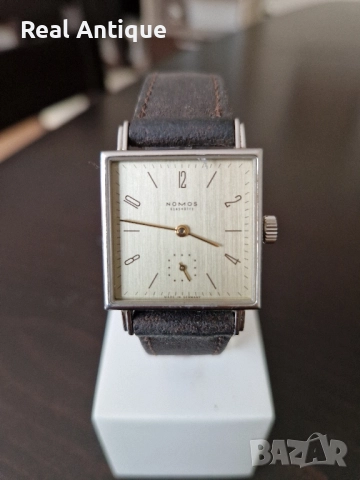Рядък антикварен колекционерски немски ръчен часовник Nomos- Glashutte , снимка 3 - Мъжки - 51617241