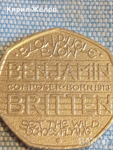 Монета 50 пенса 2013г. Англия Елизабет втора за КОЛЕКЦИЯ 49546, снимка 5 - Нумизматика и бонистика - 48387782