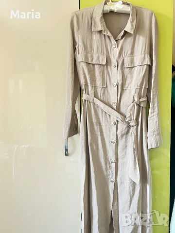 Рокля Zara уникална мека материя ръкавите стават и къси