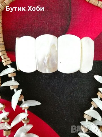 Комплект от естествен седеф 1, снимка 6 - Бижутерийни комплекти - 32089841