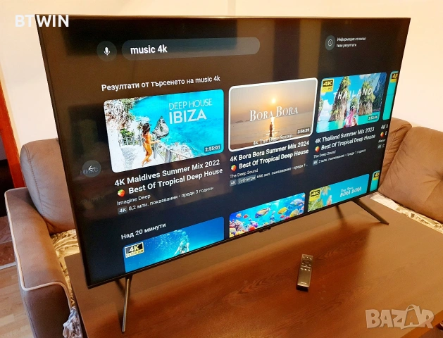 Телевизор - Samsung 50 ИНЧА - Smart - 4K Ultra HD - LED !, снимка 4 - Телевизори - 53925976