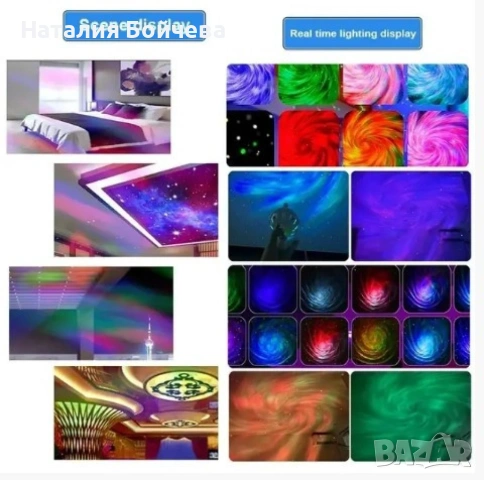 Нощна лампа прожектор Астронавт с дистанционно, с ефект "Звездно небе" ПРОМОЦИЯ, снимка 2 - Настолни лампи - 53382457