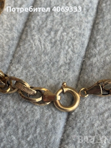 Златно колие 12.2 гр 14к 52см, снимка 3 - Колиета, медальони, синджири - 54172375