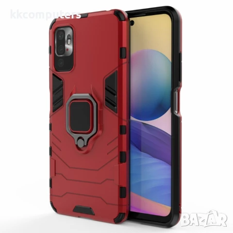 Xiaomi Redmi Note 10 5G Удароустойчив Ring Holder Калъф и Протектор, снимка 2 - Калъфи, кейсове - 50573643