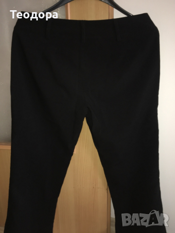 Черен дамски панталон р.М, снимка 2 - Панталони - 36519261