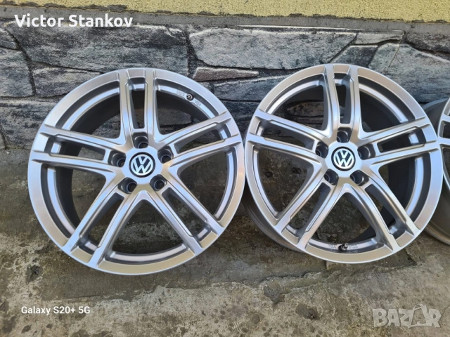 Продавам джанти Dezent Volkswagen 5x112 18 цола, снимка 5 - Гуми и джанти - 54145669