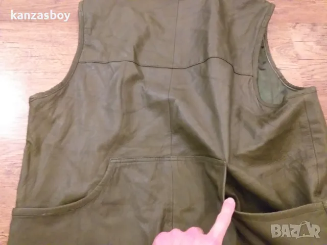 huntly mens lether vest - естествена кожа мъжки ловен елек 2ХЛ, снимка 10 - Други - 48436238
