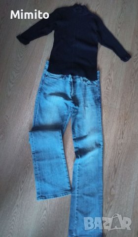 Лот дънки и топ рипс, снимка 2 - Дънки - 38436915