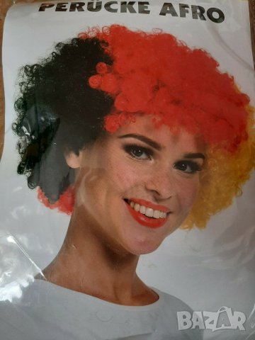 PERUCKE AFRO Шарена къдрава перука с голям обем