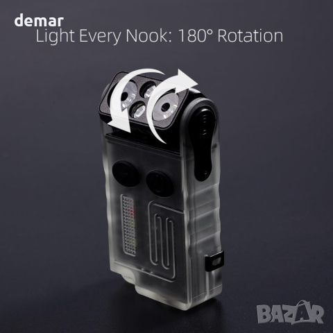 APLOS V20 Малко мощно EDC фенерче с многоцветна COB светлина, , снимка 6 - Къмпинг осветление - 44583093