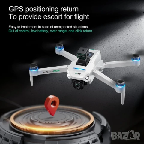 Професионален GPS дрон S159 с 8K камера, 5G WiFi и система за избягване на препятствия, снимка 4 - Друга електроника - 51093514
