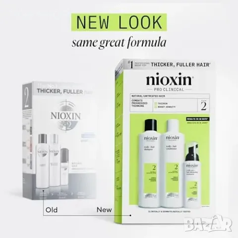 Нов Nioxin System 3 - Комплект за гъста коса при изтъняване и увреждане, снимка 10 - Продукти за коса - 49639581