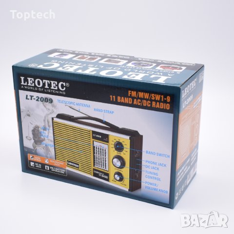 Преносимо радио Leotec LT 2009, снимка 2 - Радиокасетофони, транзистори - 30771332
