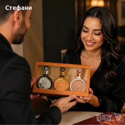 Lattafa Fakhar Gift Set 3×50 мл – Луксозна арабска парфюмна колекция за него и нея, снимка 3 - Унисекс парфюми - 56154431