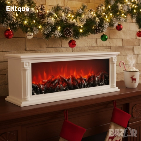 Голяма LED камина с ефект на жар – уют и атмосфера без дим и огън SP47, снимка 4 - Други стоки за дома - 52629771