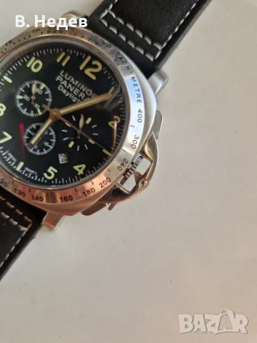 LUMINOR PANERAI Daylight, quartz chronograph, каса 44мм, японски кварцов механизъм, снимка 6 - Мъжки - 56215250