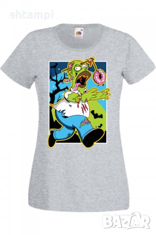 Дамска тениска The Simpsons Homer Simpson 01,Halloween,Хелоуин,Празник,Забавление,Изненада,Обичаи,, снимка 5 - Тениски - 38149438