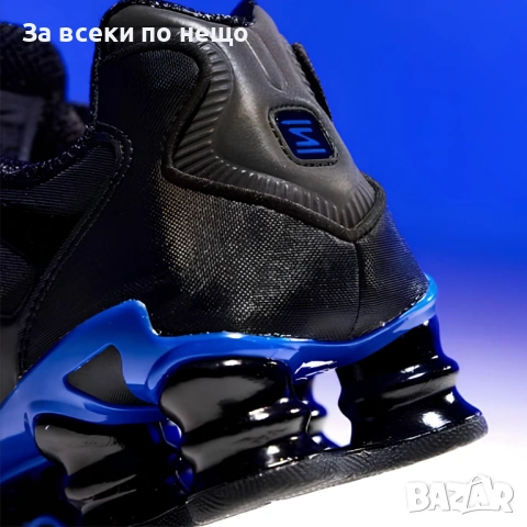 Nike Shox TL Мъжки Маратонки С Кутия👟Мъжки Спортни Обувки Черно и Синьо Код S412, снимка 4 - Маратонки - 53265674