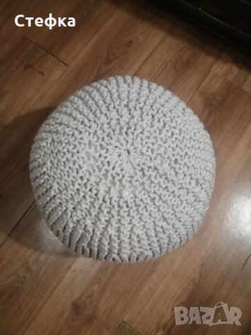 Плетен пуф, снимка 2 - Други - 35417467
