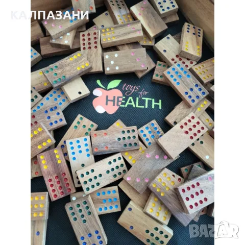Голямо дървено домино с 91 части, класическа луксозна игра за деца и възрастни B110, снимка 2 - Игри и пъзели - 50217909