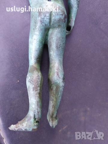 Бронзова статуетка/ фигура, снимка 9 - Антикварни и старинни предмети - 52484324