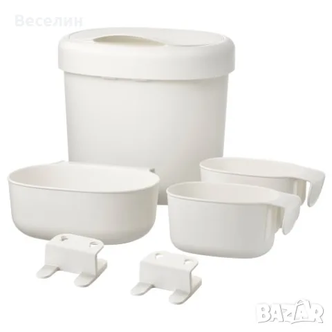 Маса за повиване + постелка с калъф + 4 коша за повиване - Икеа, снимка 4 - Мебели за детската стая - 56208413