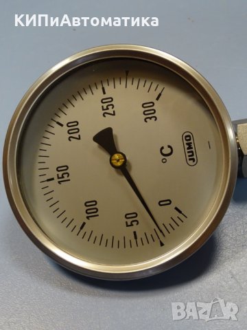 биметален термометър JUMO thermometer ф100mm, 0/+300°C, L-235mm, снимка 2 - Резервни части за машини - 35180761