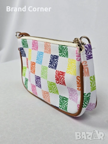 Нова дамска чанта Steve Madden с цветен монограм, снимка 3 - Чанти - 54355076