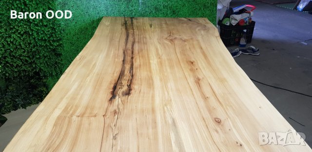 Трапезна маса, маса за хранене с жив ръб от масивно дърво Бряст, снимка 11 - Маси - 38242695