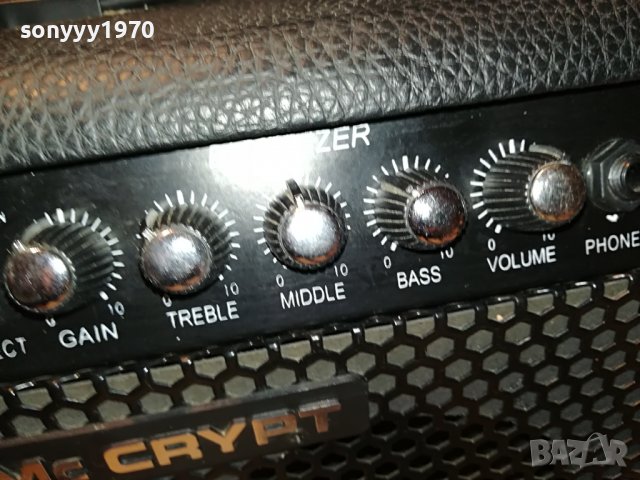 MC CRYPT GW-25 GUITAR AMPLIFIER-ВНОС GERMANY 1302231715L, снимка 8 - Ресийвъри, усилватели, смесителни пултове - 39662181