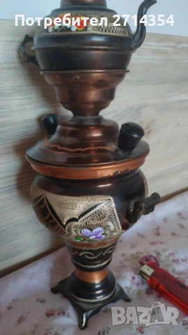 Автентичен  самовар сувенир, снимка 8 - Антикварни и старинни предмети - 52104902