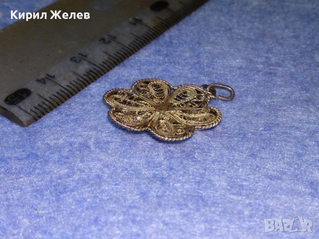 РАЗКОШЕН СТАРИНЕН ФИЛИГРАНЕН СРЕБЪРЕН МЕДАЛЬОН ЦВЕТЕ ВИСОКА ПРОБА СРЕБРО РЪЧНА ИЗРАБОТКА 41887, снимка 15 - Антикварни и старинни предмети - 44707560