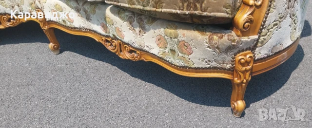 Голяма Холна Гарнитура Рококо, снимка 7 - Дивани и мека мебел - 50720610