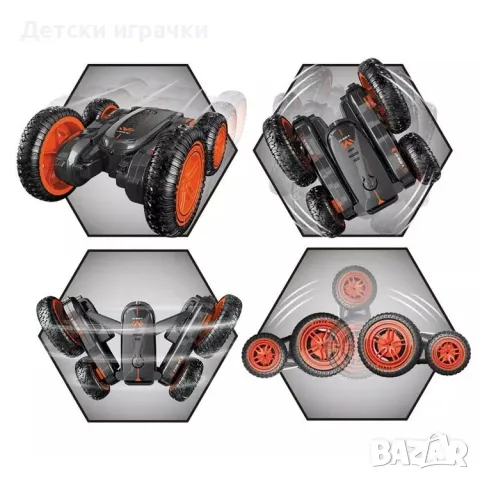 Кола за каскади с дистанционно и колело , снимка 4 - Коли, камиони, мотори, писти - 48494681