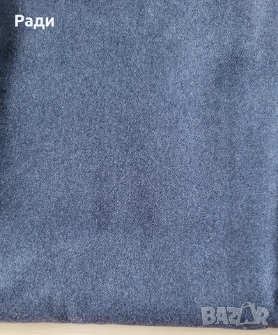 Плат за сако панталон пола лукс син габардин плътен, снимка 4 - Платове и дамаски - 36765828