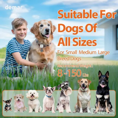 Устройство за обучение на кучета без шок с дистанционно, безопасно и хуманно, снимка 7 - За кучета - 48981689